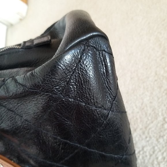 Auth Chanel Black Glazed Calfskin On the Road Tote Bag - Pre-owned - Picture 16 of 16